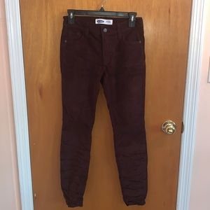 Maroon corduroy jeans